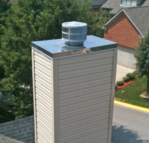 chimney cahse cover installation