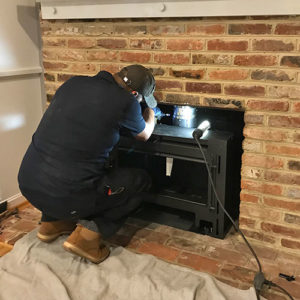 Ewing NJ fireplace install