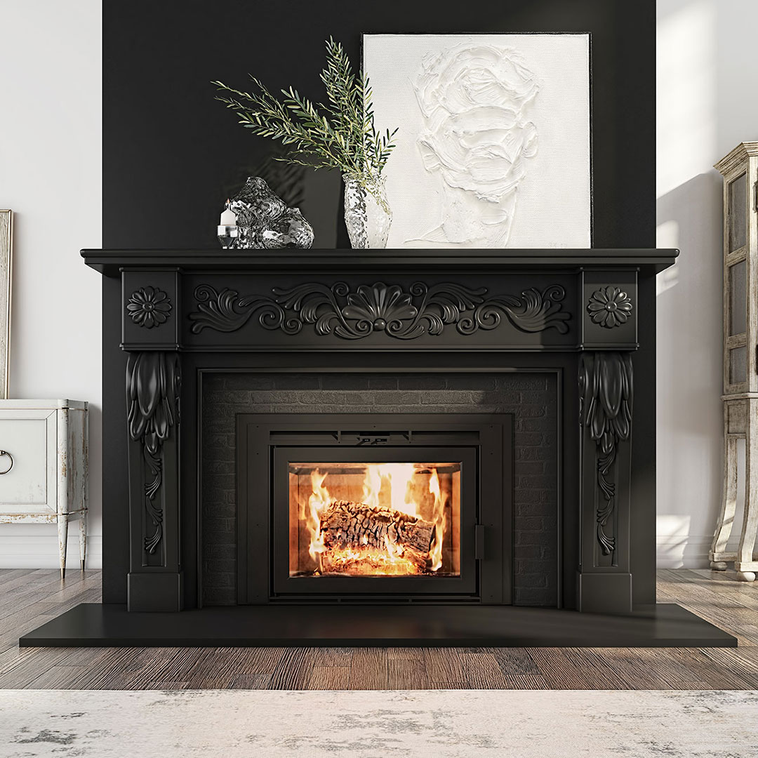 wood burning fireplace in Chesterfield Township NJ