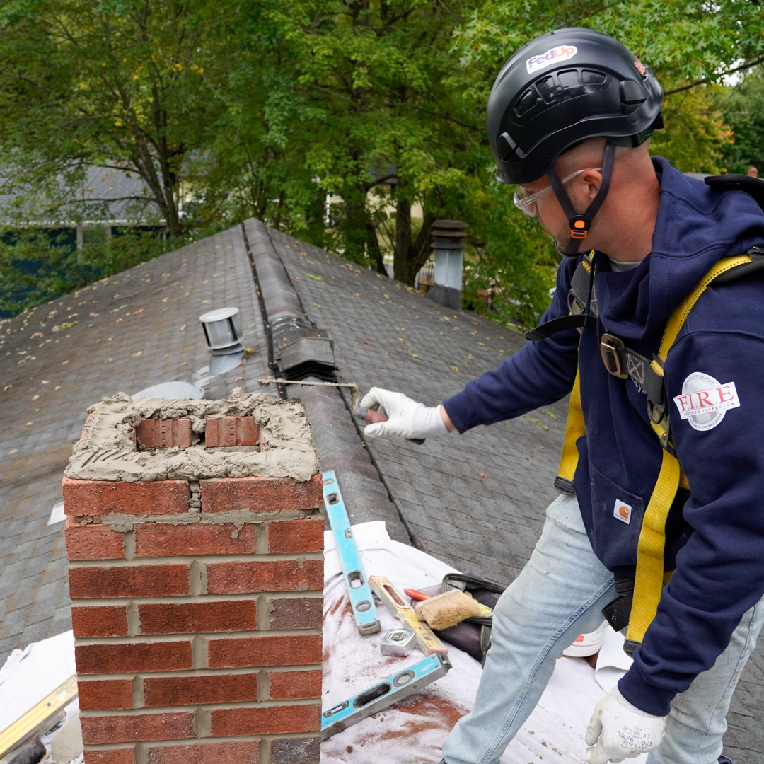 complete chimney rebuild in ewing NJ